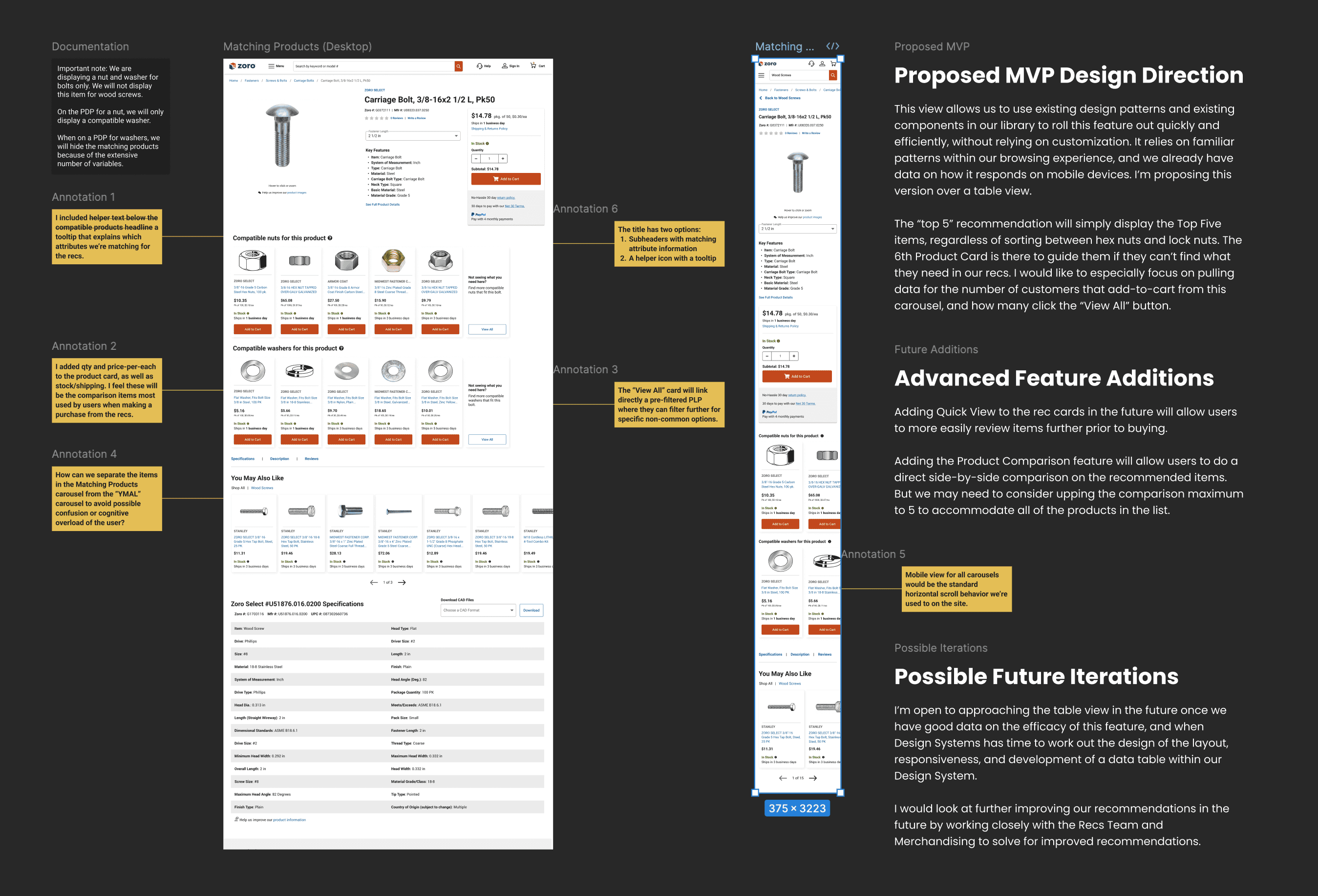 Recommendations Figma Screenshot